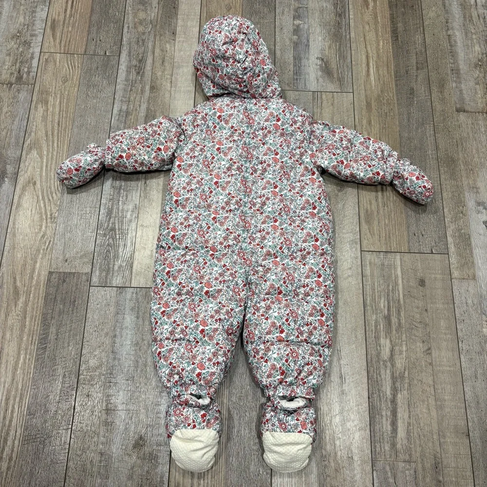 GAP baby snowsuit 6-12 months floral